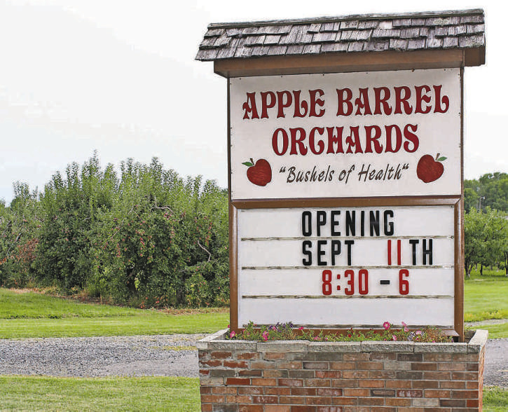 The dates for u-pick apples this year are slated to begin this week at Apple Barrel Orchards on Sand Hill Road in Penn Yan. JOHN CHRISTENSEN